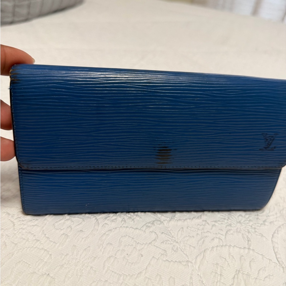 Louis Vuitton Azure Textured Clutch